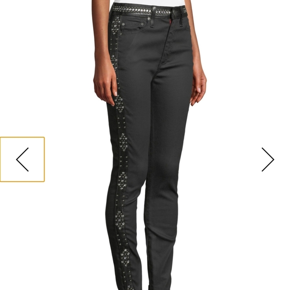 NWT High Rise Studded Ankle Skinnies - Picture 1 of 7